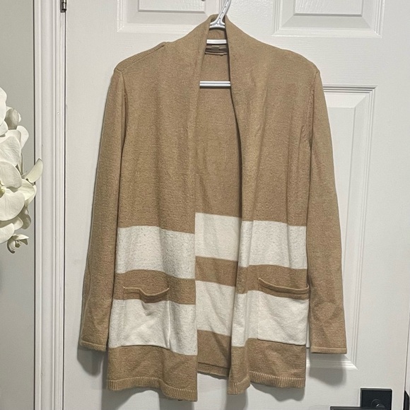 Loft Colorblock Shawl Collar Cardigan with Front Pockets Size XS - Picture 4 of 8